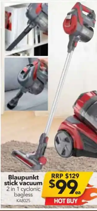 Cheap as Chips Blaupunkt - Stick Vacuum - KA8025 offer