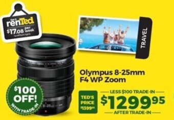 Teds Cameras Olympus 8-25mm F4 WP Zoom offer