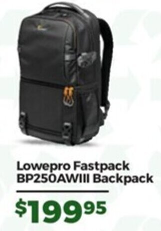 Teds Cameras Lowepro Fastpack BP250AWIII Backpack offer