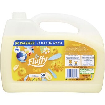 BIG W Fluffy fabric conditioner 5-litre - summer breeze offer