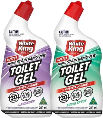 BIG W White king toilet gel 700ml^ offer
