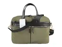 Officeworks Otto 15.6" Laptop Bag Green and Gold offer