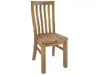 LivingStyles Serafin Rustic Pine Timber Dining Chair offer