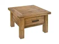 LivingStyles Serafin Rustic Pine Timber Lamp Table offer