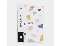 Officeworks Keji A5 2022 Week to View Paper Laminate Diary Brushed Foil offer