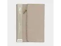 Officeworks Otto A5 2022 Week to View Tri-fold Zip Pocket Diary Beige offer