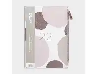 Officeworks Otto A5 Week to View 2022 PU Zip Pocket Diary Organic offer