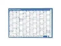 Officeworks Sasco 2022 Dry Erase Yearly Planner 700 x 1000mm Blue offer