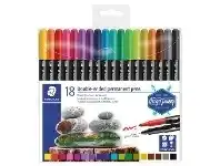 Officeworks Staedtler Double-Ended Permanent Markers 18 Pack offer