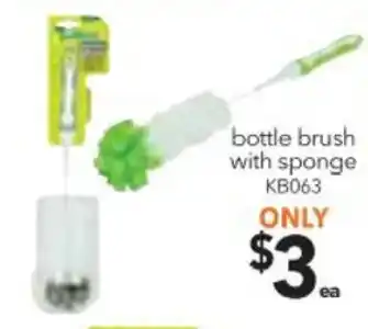 Cheap as Chips Bottle Brush with Sponge - KB063 offer