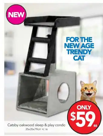 Catsby Oakwood Sleep & Play Condo