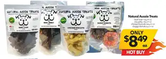 Natural Aussie Treats Beef Liver, Roo Jerky, Chicken Biscuits, Doggy Donuts
