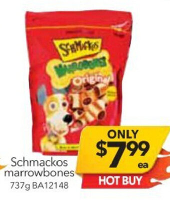 Cheap as Chips Schmackos Marrowbones 737g offer