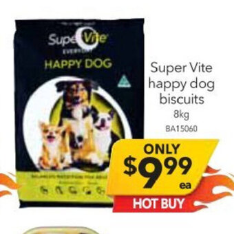 Cheap as Chips Super Vite Happy Dog Biscuits 8kg offer