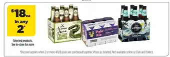 Liquorland James Squire 150 Lashes Pale Ale / Tinnies Pale Ale / 4 Pines Pacific Ale offer