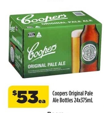 Liquorland Coopers Original Pale Ale Bottles 24x375mL offer
