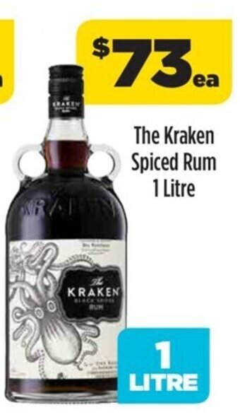 Liquorland The Kraken Spiced Rum 1 Litre offer