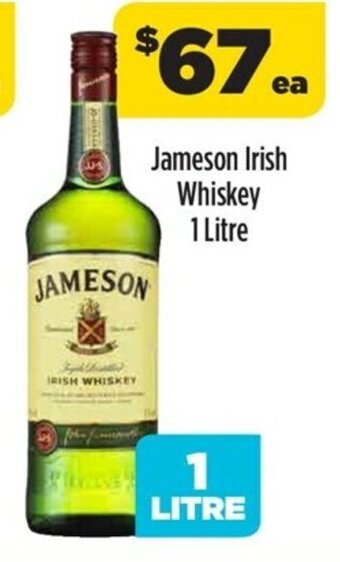 Liquorland Jameson Irish Whiskey 1 Litre offer