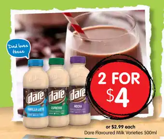 Spudshed Dare Flavoured Milk Varieties 500ml offer