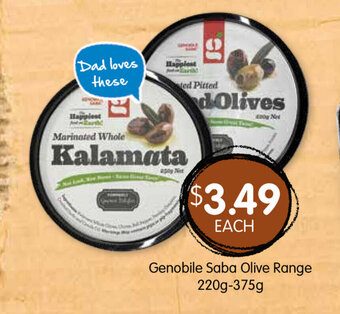 Spudshed Genobile Saba Olive Range 220g-375g offer