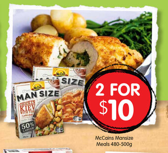 McCains Mansize Meals 480-500g