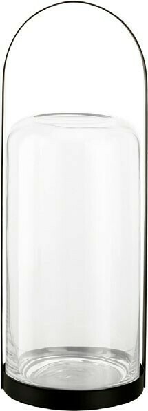 BIG W House & Home Glass Carry Vase Matte Black 13cm x 35cm offer