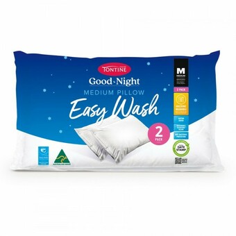 Tontine 2-Pack Goodnight Easy Wash Pillows