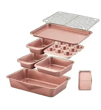 BIG W Wiltshire 7-Piece Stacked Bakeware Set Rose Gold offer