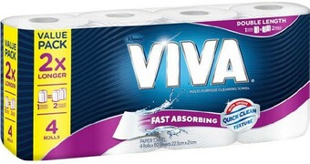 BIG W Viva 4-Pack Double Length Paper Towels offer
