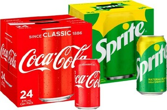BIG W Coca-Cola 24-Pack Can Varieties 375ml offer