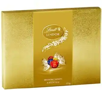 BIG W Lindt Lindor Milk Chocolate Giftbox 235g offer