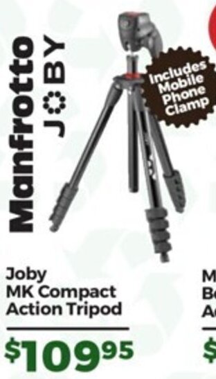 Teds Cameras Joby MK Compact Action Tripod offer