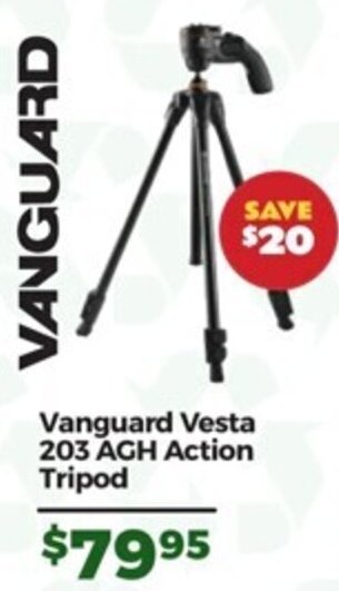 Teds Cameras Vanguard Vesta 203 AGH Action Tripod offer