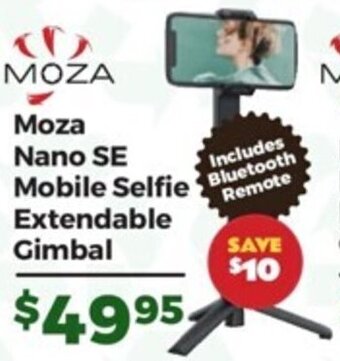 Teds Cameras Moza Nano SE Mobile Selfie Extendable Gimbal offer