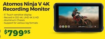 Teds Cameras Atomos Ninja V 4K Recording Monitor offer