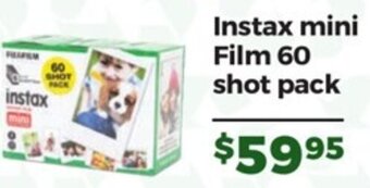 Teds Cameras Instax mini Film 60 shot pack offer