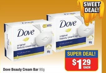 Direct Chemist Outlet Dove Beauty Cream Bar 90g offer