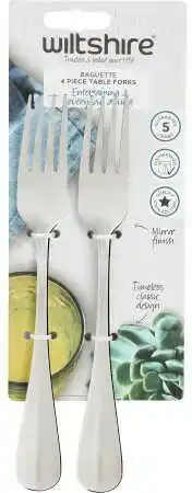 BIG W Wiltshire 4-Pack ‘Baguette’ Table Forks offer