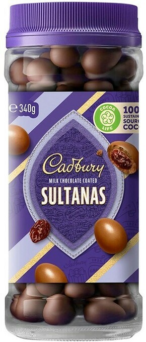 BIG W Cadbury Milk Chocolate Coated Sultanas 340g offer