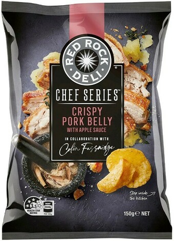 BIG W Red Rock Deli Chef Series Crispy Pork Belly with Apple Sauce 150g offer