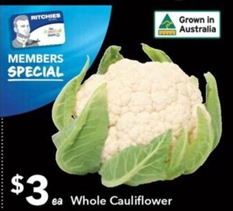 Ritchies Whole Cauliflower offer
