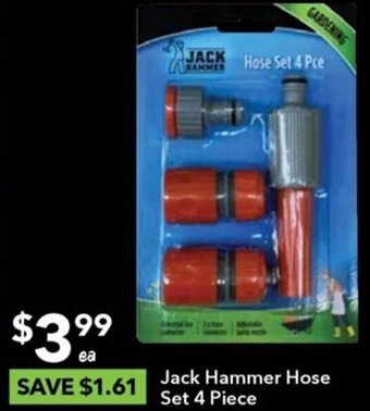Ritchies Jack Hammer Hose Set 4 Piece offer