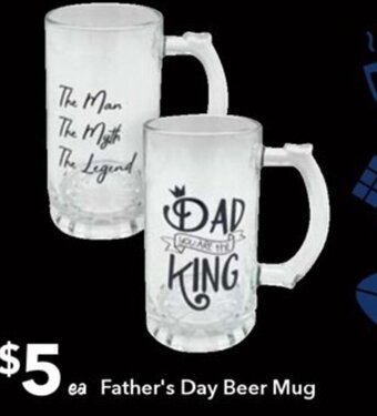 Ritchies Father's Day Beer Mug offer