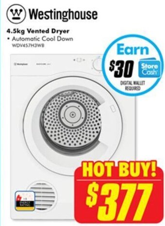 The Good Guys 4.5kg Vented Dryer offer