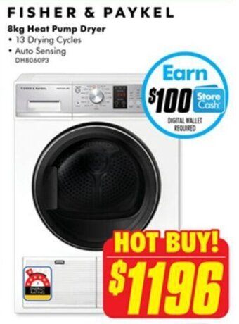 The Good Guys 8kg Heat Pump Dryer offer