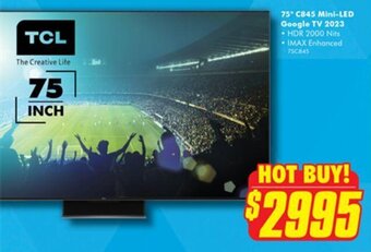 The Good Guys 75" C845 Mini-LED Google TV 2023 offer