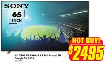 The Good Guys 65* X90L 4K BRAVIA XR Full Array LED Google TV 2023 offer