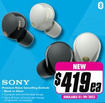 The Good Guys Premium Noise Cancelling Earbuds - Black or Silver offer