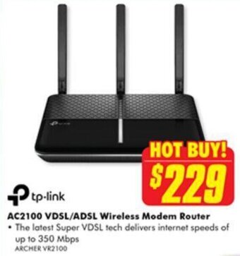 The Good Guys AC2100 VDSL/ADSL Wireless Modem Router offer