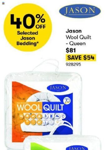 BIG W Jason Wool Quilt - Queen offer